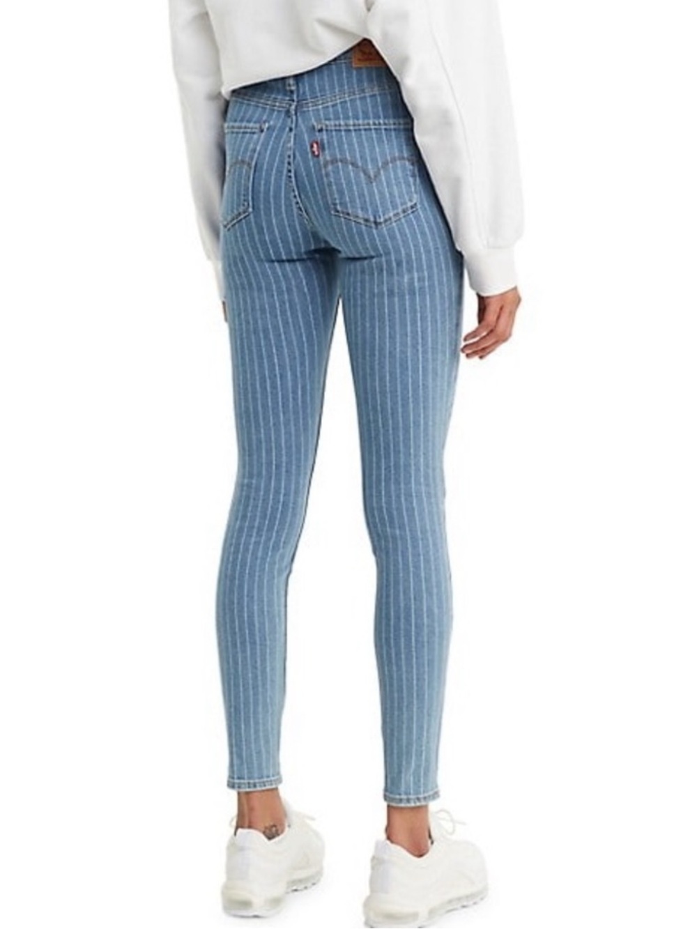 NWT LEVIS 721 HIGH RISE SKINNY SCULPT Jeans w/Stripes, size 30
